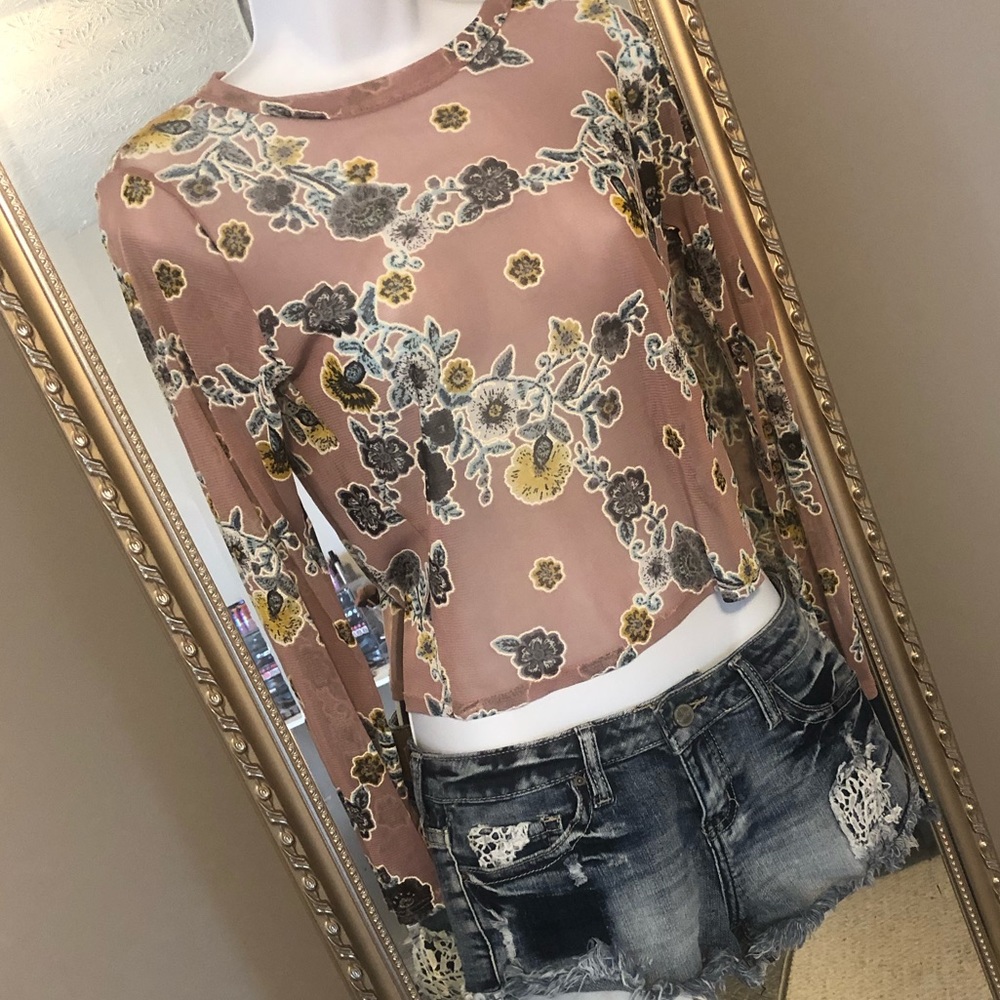Sheer Floral top